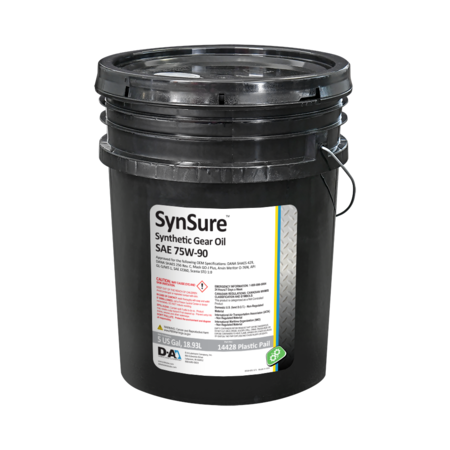 D-A LUBRICANT CO D-A SynSure Synthetic Gear Oil SAE 75W90 - 5 Gallon Plastic Pail 14428